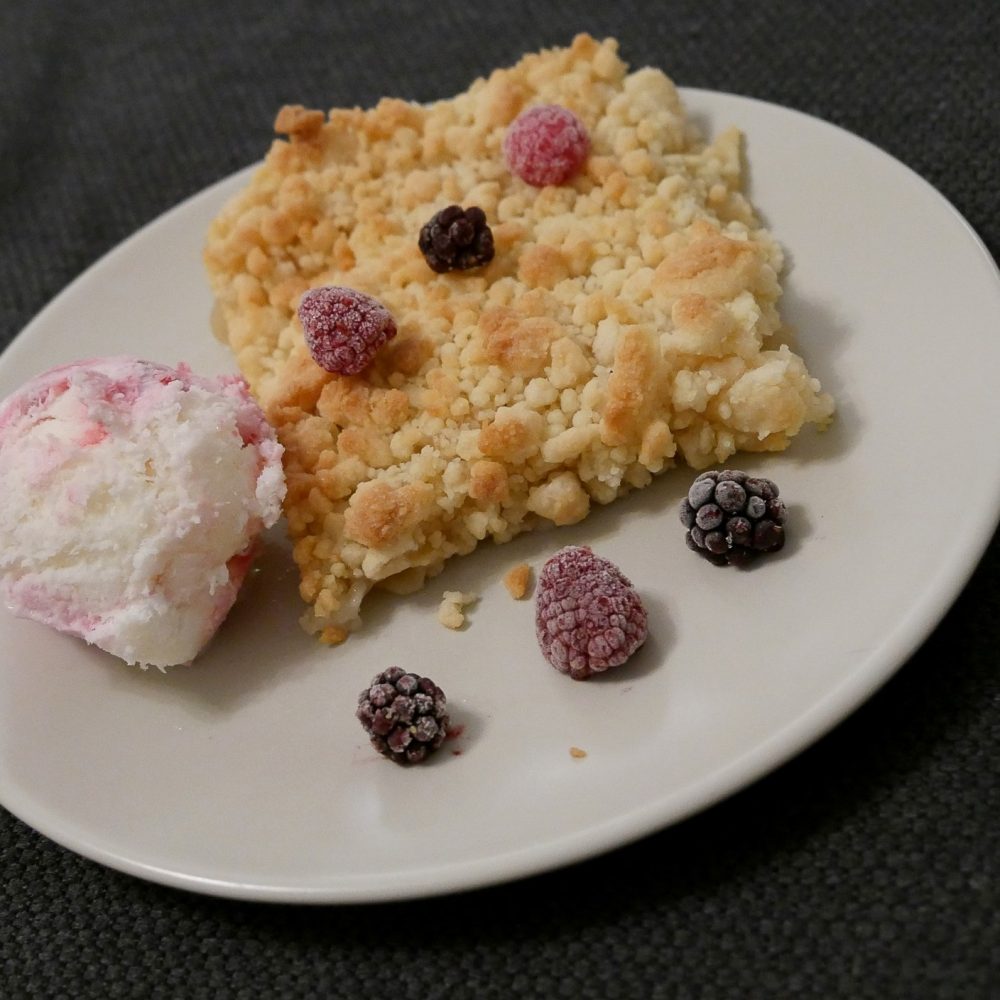 crumble pommes et glace - juliesliberties